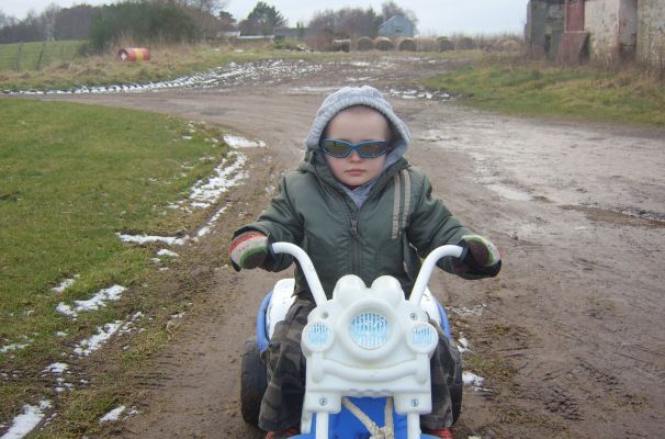 Looking cool with shades!